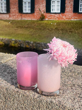 DutZ Collection Glas Vase Cylinder altrosa H15