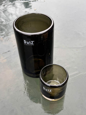 DutZ Collection Glas Vase Cylinder smoke H15
