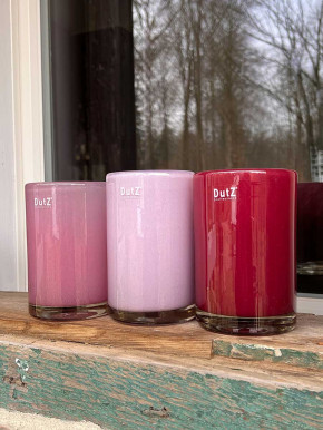 DutZ Collection Glas Vase Cylinder fuchsia H15
