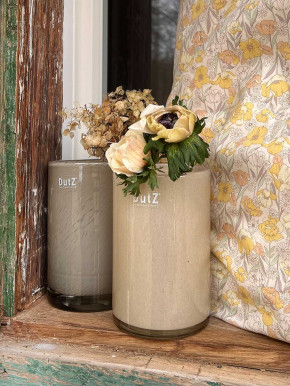 DutZ Collection Glas Vase Cylinder beige H15