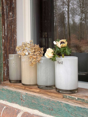 DutZ Collection Glas Vase Cylinder lichtgrau H15