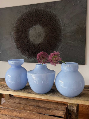 DutZ Collection Glas Vase Zlatko H22 D23 babyblue