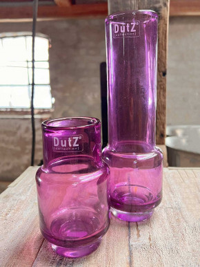 DutZ Collection Glas Vase Rona H24 violet transparent