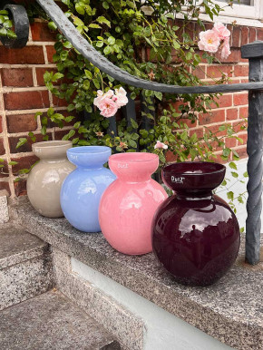 DutZ Collection Glas Vase Tsjutka H26 D19 babyblue