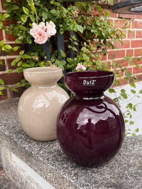 DutZ Collection Glas Vase Tsjutka H26 D19 plum
