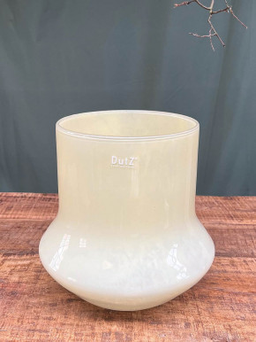 DutZ Collection Glas Pot Bara ivory H24 D24