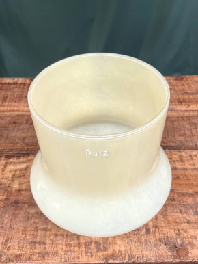 DutZ Collection Glas Pot Bara ivory H24 D24