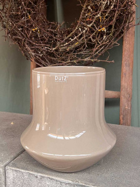 DutZ Collection Glas Pot Bara taupe H24 D24