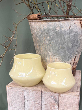 DutZ Collection Glas Pot Marco ivory H14 D18