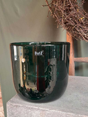 DutZ Collection Übertopf Pot Wide H24 D27 dunkelgrün