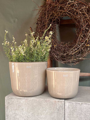 DutZ Collection Übertopf Pot Wide H18 D23 taupe