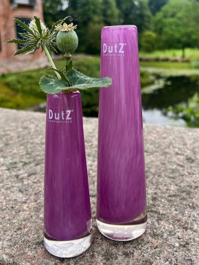 DutZ Collection Glasvase Solifleur H15 D5 violet