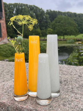 DutZ Collection Glasvase Solifleur H15 D5 lichtgrau