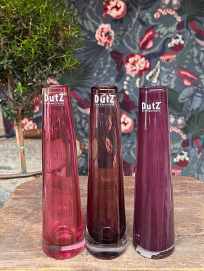 DutZ Collection Glasvase Solifleur H21 D5 fuchsia TR