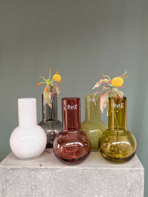 DutZ Collection Glas Vase Masa H18 D11 smoky blue