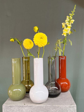 DutZ Collection Glas Vase Masa H25 D11 olive TR