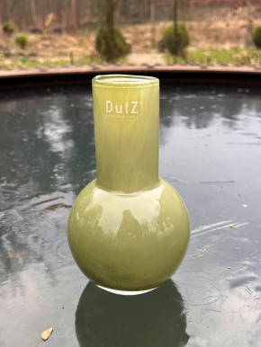 DutZ Collection Glas Vase Masa H18 D11 olivgrün