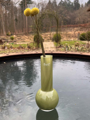 DutZ Collection Glas Vase Masa H25 D11 olivgrün