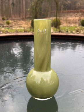 DutZ Collection Glas Vase Masa H25 D11 olivgrün
