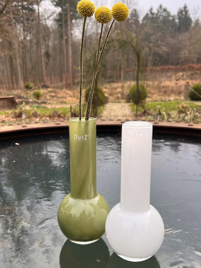 DutZ Collection Glas Vase Masa H25 D11 olivgrün
