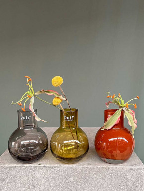 DutZ Collection Glas Vase Masa H14 D11 olive TR