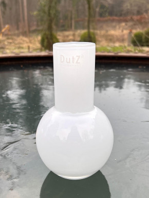DutZ Collection Glas Vase Masa H18 D11 weiß