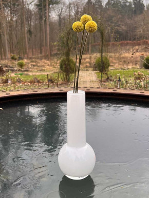 DutZ Collection Glas Vase Masa H25 D11 weiß