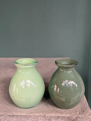 DutZ Collection bauchige Glas Vase Nadiel hellgrün Mini H10 D8
