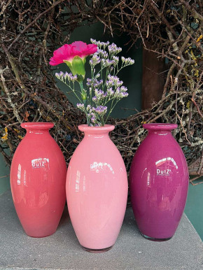 DutZ Collection bauchige Glas Vase Nadiel violet H18 D9