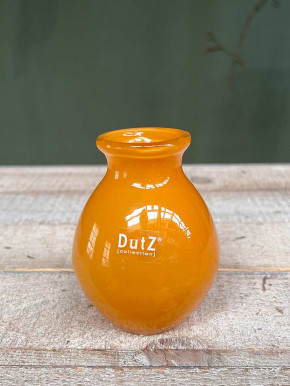 DutZ Collection bauchige Glas Vase Nadiel orange Mini H10 D8