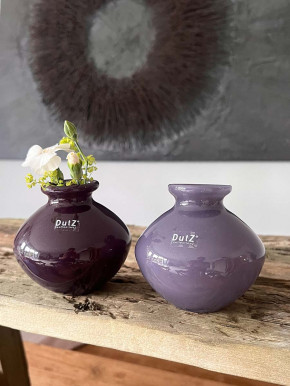 DutZ Collection bauchige Glas Vase Nadiel purple rain H11 D11
