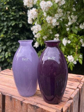 DutZ Collection bauchige Glas Vase Nadiel purple rain H18 D9