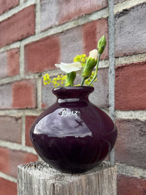 DutZ Collection bauchige Glas Vase Nadiel purple rain dunkel H11 D11