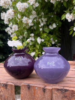 DutZ Collection bauchige Glas Vase Nadiel purple rain dunkel H11 D11