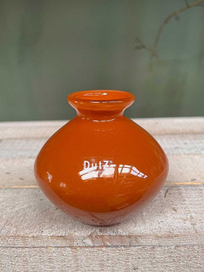 DutZ Collection bauchige Glas Vase Nadiel rostbraun H11 D11