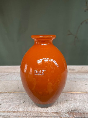 DutZ Collection bauchige Glas Vase Nadiel rostbraun H14 D8