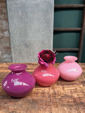DutZ Collection bauchige Glas Vase Nadiel violet H11 D11