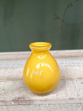 DutZ Collection bauchige Glas Vase Nadiel yellow gelb Mini H10 D8