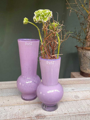 DutZ Collection Glas Vase Vibe bauchig lila H20