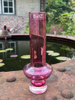 DutZ Collection Glas Vase Vibe conisch2 fuchsia H25