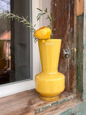 DutZ Collection Glas Vase Vibe ocker gelb H20