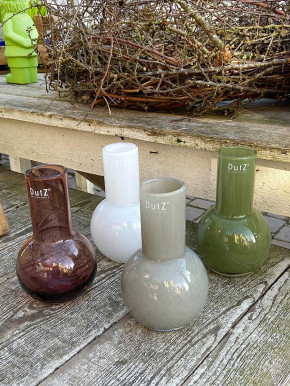 DutZ Collection Glas Vase Masa H18 D11 taupe