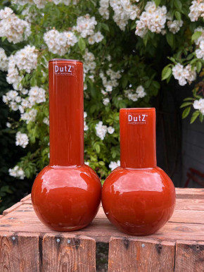 DutZ Collection Glas Vase Masa H18 D11 rostbraun