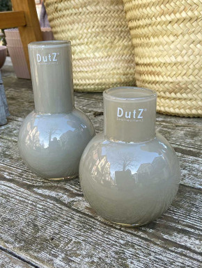 DutZ Collection Glas Vase Masa H18 D11 taupe