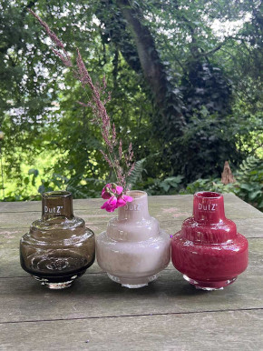 DutZ Collection Glas Vase Urtii S H14 D11 burgundy transparent