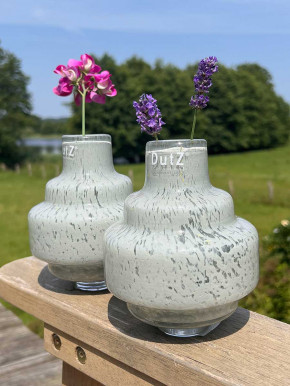 DutZ Collection Glas Vase Urtii S H14 D11 lichtgrau