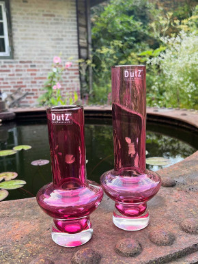 DutZ Collection Glas Vase Vibe conisch2 fuchsia H25