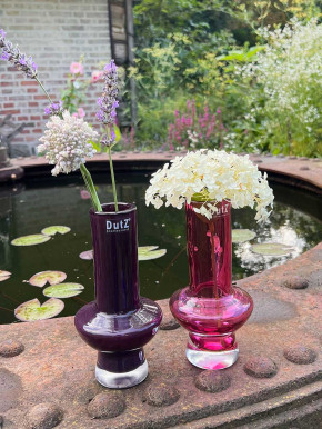 DutZ Collection Glas Vase Vibe conisch2 fuchsia H20