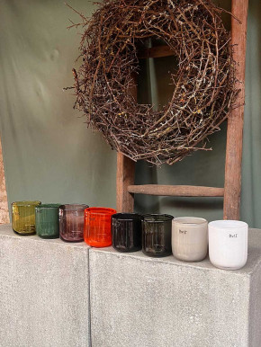 DutZ Collection Glas Pot Votive Cup H9 D8 weiss