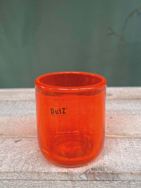 DutZ Collection Glas Pot Votive Cup H9 D8 orange transparent